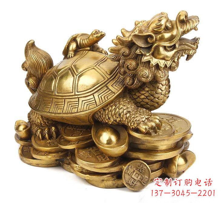山西铜雕招财龙龟