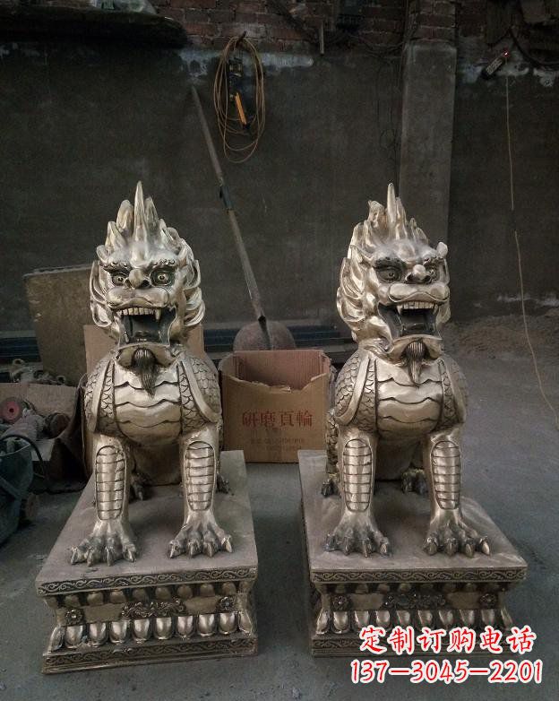 山西铜雕镇宅麒麟
