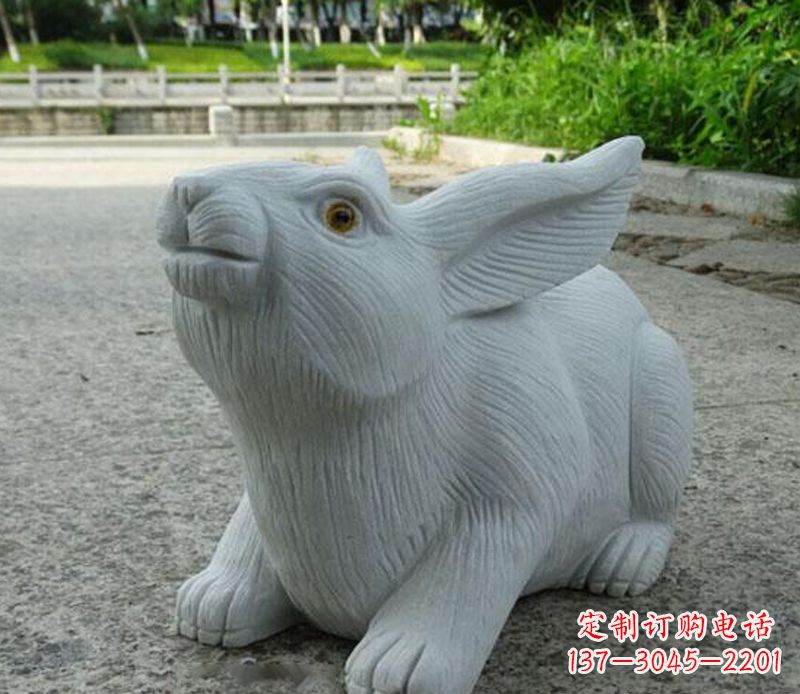 山西兔子石雕公园景观雕塑
