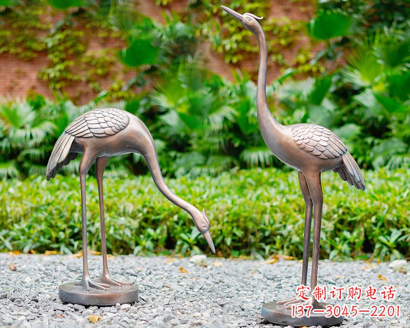山西推荐仿真仙鹤动物雕塑
