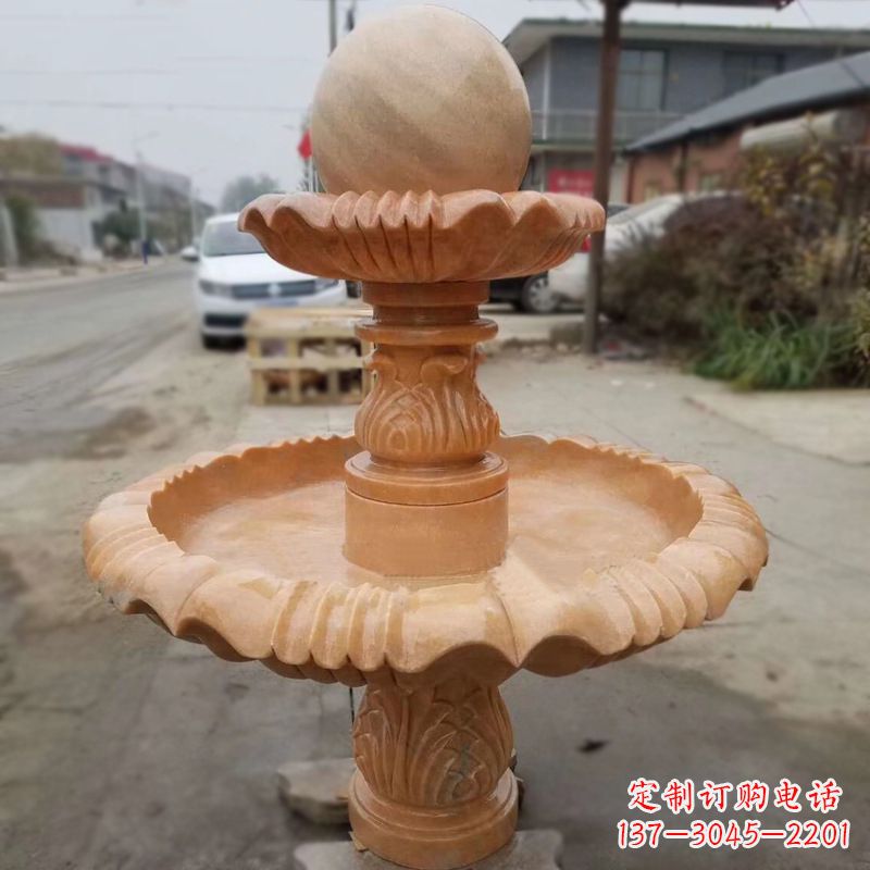 山西晚霞红风水球