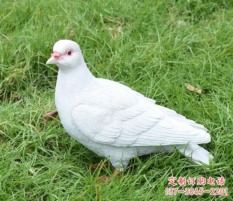 山西潍坊和平鸽雕塑女孩