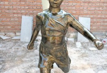山西精美的儿童铜雕，传承美好的价值观