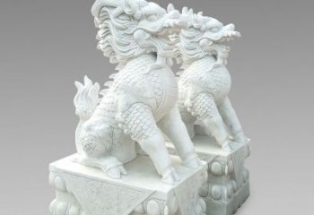 山西释迦牟尼麒麟石雕，吸煞驱邪