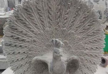 山西孔雀开屏石雕，艺术仿古风华