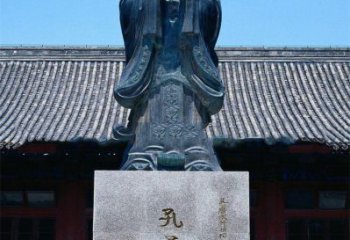 山西传承古代文化——青铜孔子雕塑