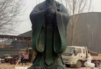 山西青铜孔子雕塑，传承中华优秀文化