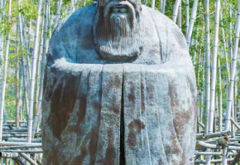 山西青铜孔子人像雕塑，真实还原历史智慧精神