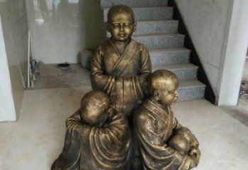 山西中国领雕塑推出的金色佛祖三像是一件令人惊…