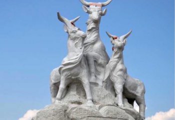 山西多彩山羊雕塑精美制作