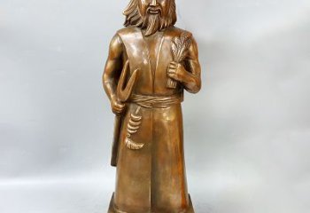 山西尊贵的神农大帝铜雕塑
