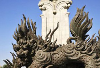 山西中领雕塑：神兽火麒麟铜雕定制