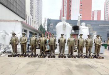 山西英勇战士铜雕，荣耀永载史册