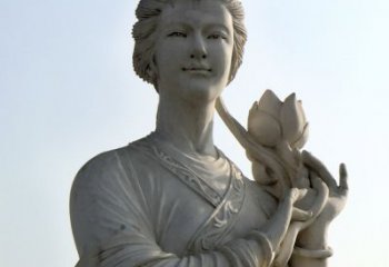山西汉白玉荷花雕塑，精致美丽无双！