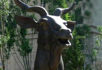 山西十二生肖铜雕羊首饰