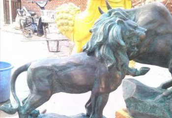 山西象征霸气，越狱青铜狮子雕塑
