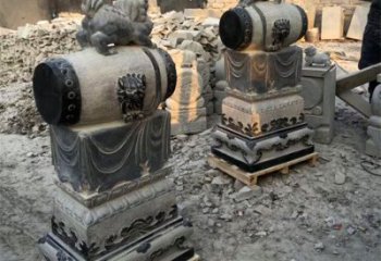 山西定制大象雕塑石雕门墩，传承中国古典文化