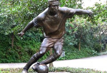 山西踢足球铜雕体育运动人物雕塑
