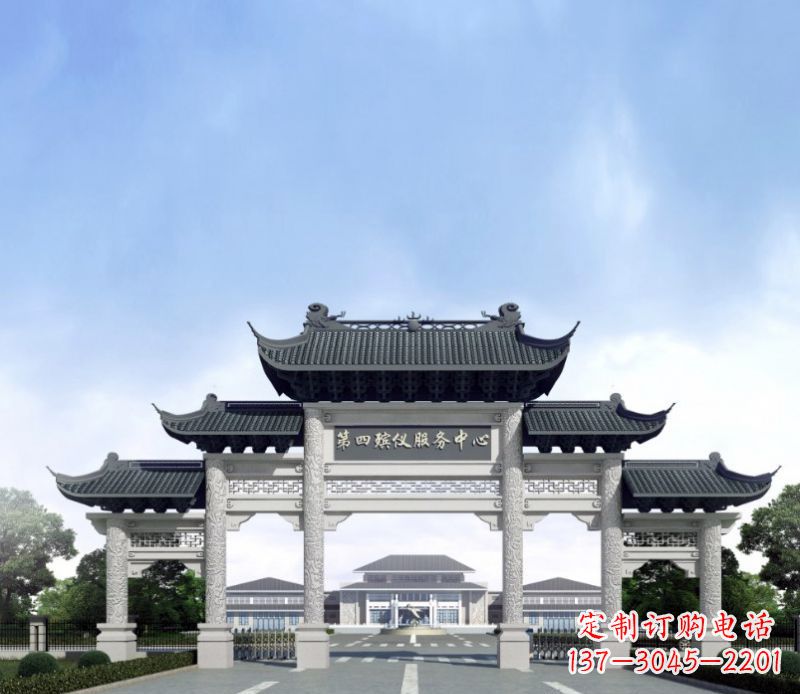 山西五门景观石牌坊