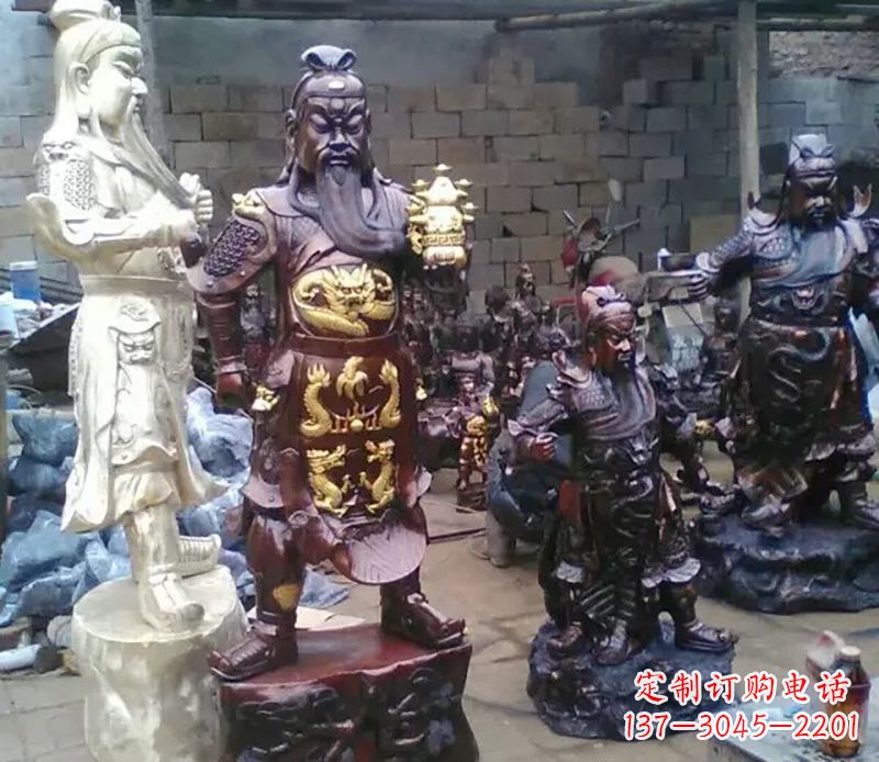 山西武财神提刀关公铜雕
