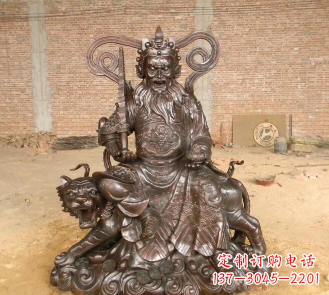 山西武财神赵公明铜雕