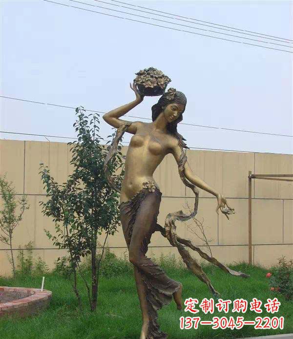 山西西方美女公园人物铜雕