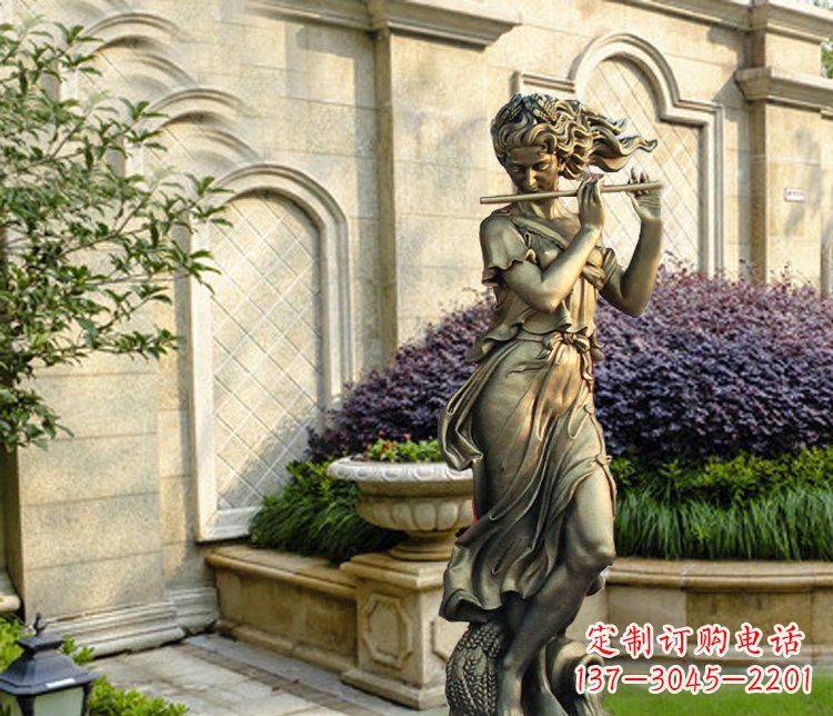 山西西方女人别墅景观铜雕塑