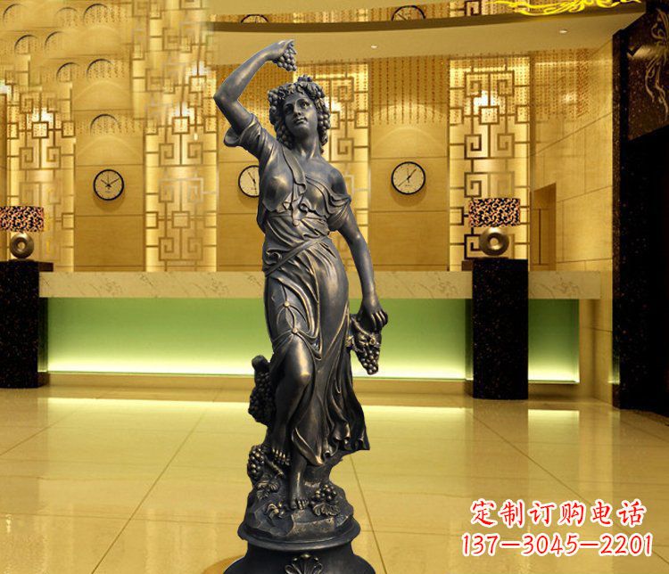 山西西方女人别墅景观铜雕塑 (2)
