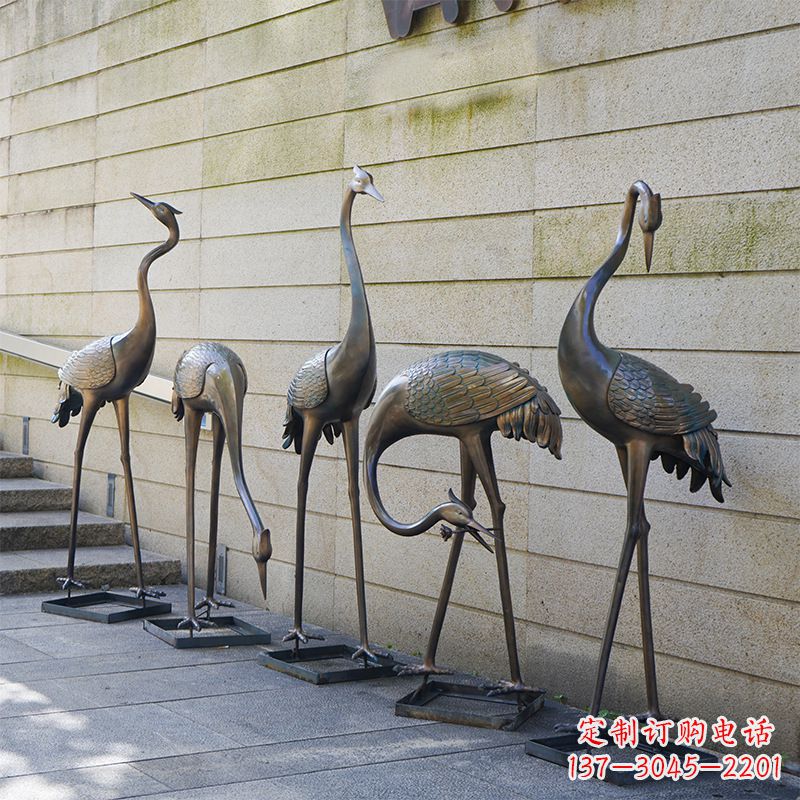 山西仙鹤不锈钢雕塑