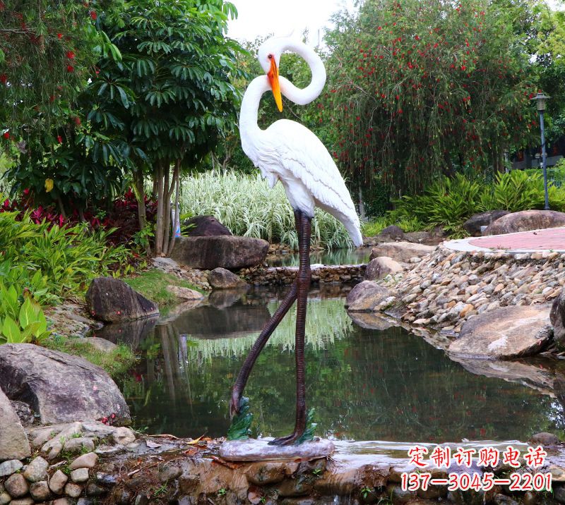 山西仙鹤雕塑摆件