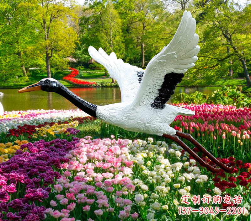 山西仙鹤雕塑灯