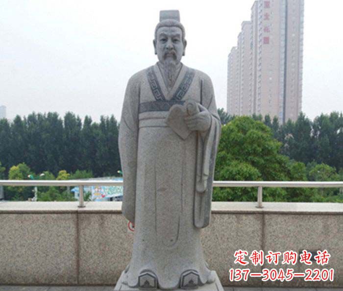 山西先秦法家代表人物商鞅石雕