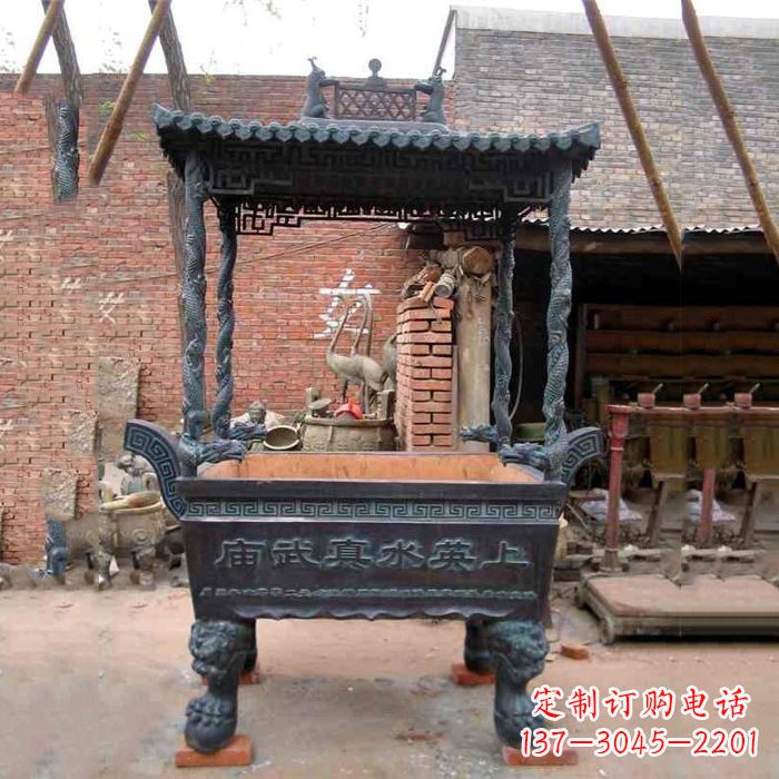 山西现代铜香炉