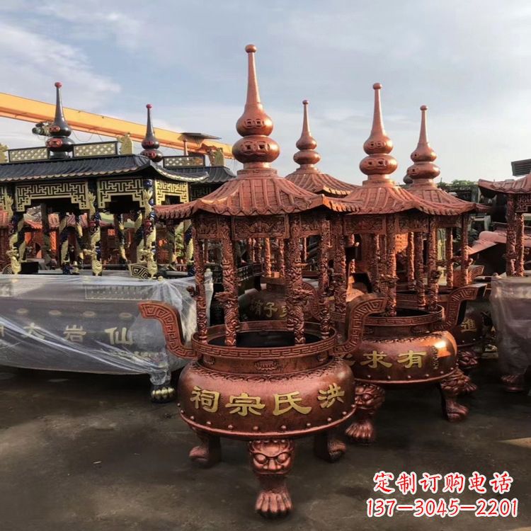 山西香炉铜雕