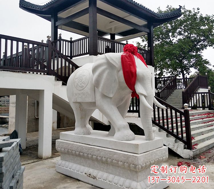 山西小孩大象石雕