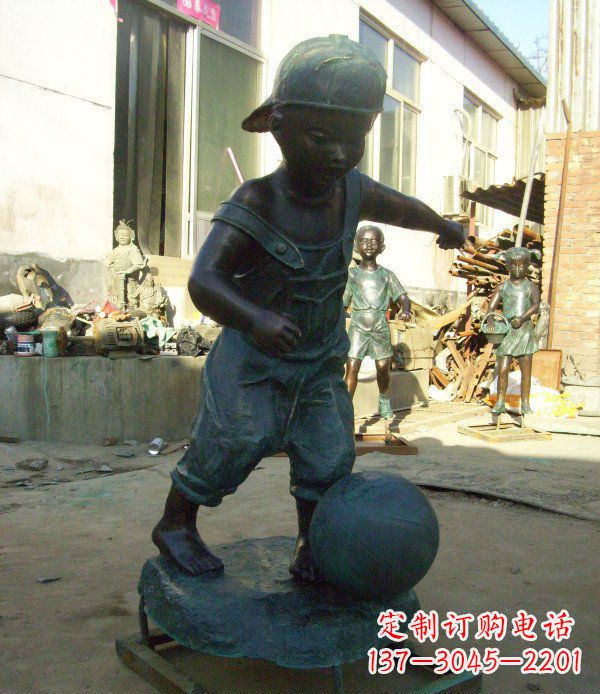 山西小孩玩耍青铜人物铜雕