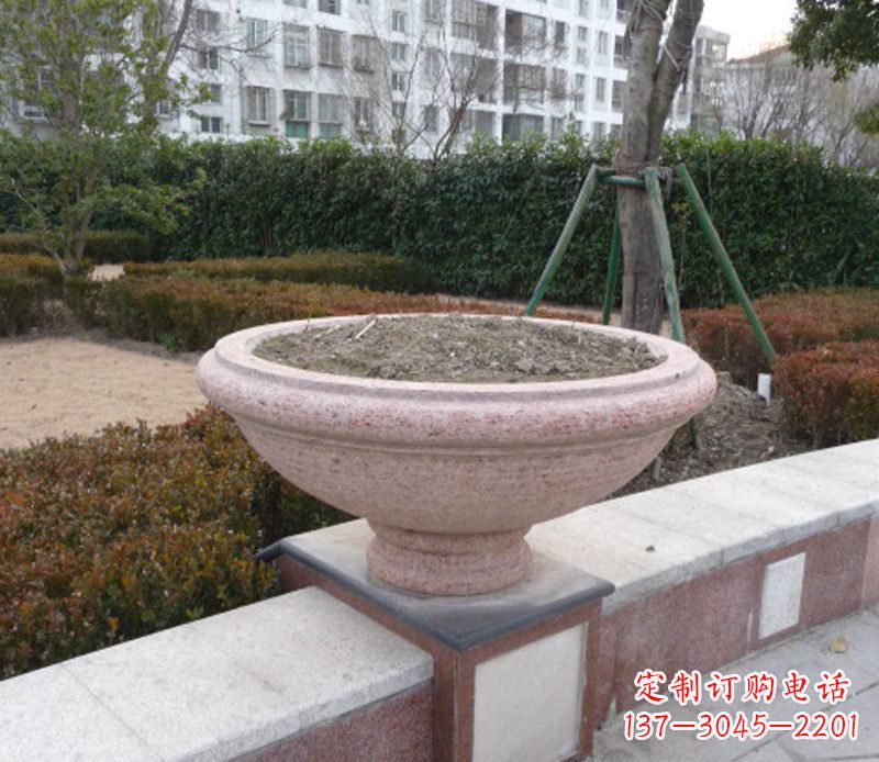 山西小区花盆石雕