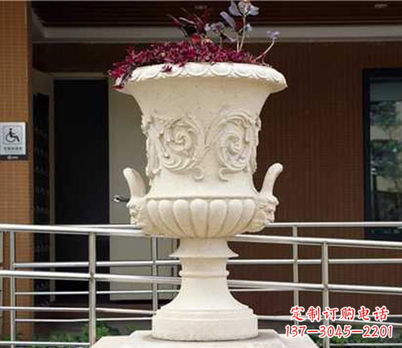 山西小区花盆景观石雕