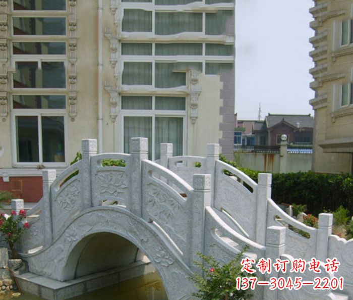 山西小区景观大理石拱桥 (2)