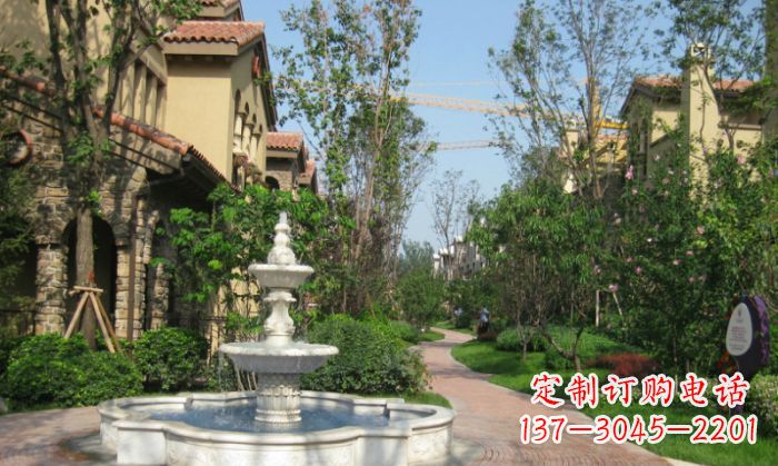 山西小区景观大理石喷泉石雕 (5)