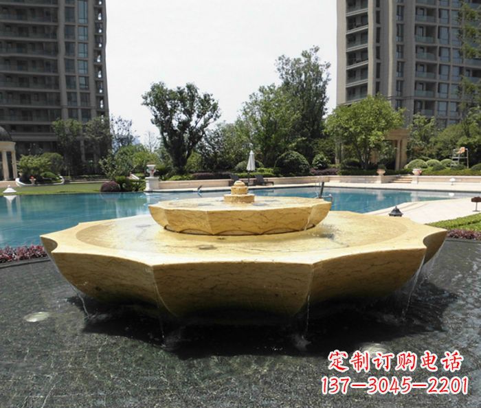 山西小区景观大理石喷泉石雕 (6)