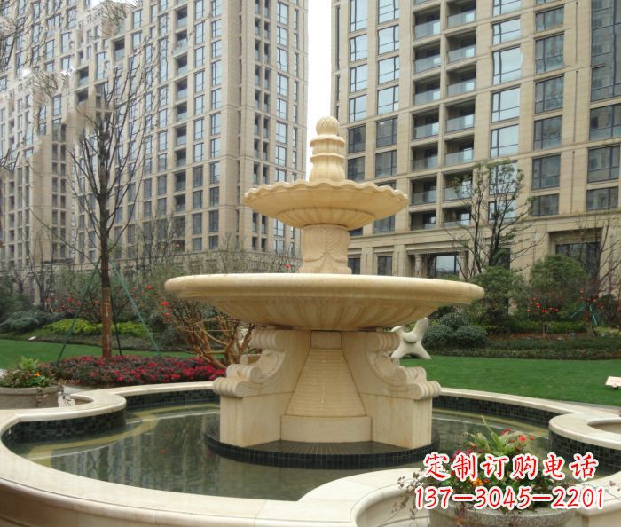 山西小区景观大理石喷泉石雕 (8)