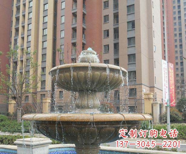 山西小区景观大理石喷泉石雕