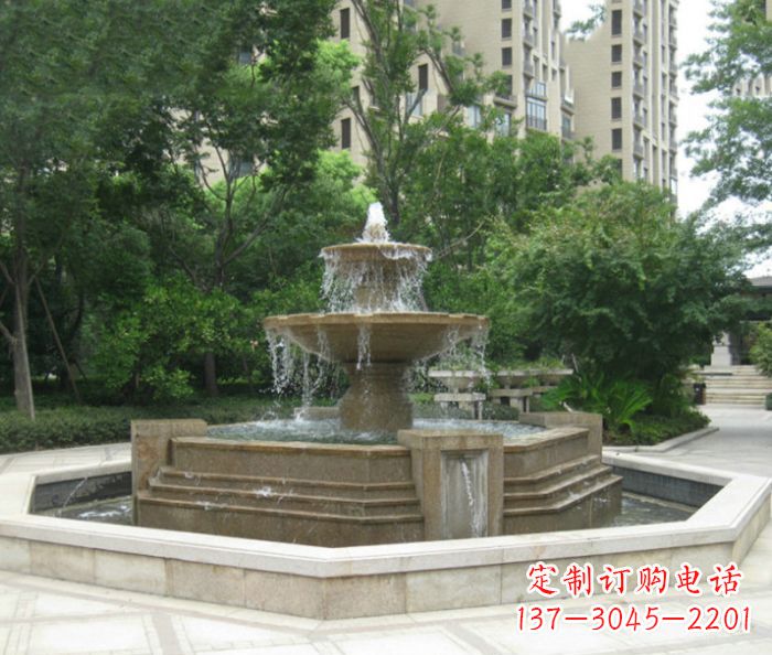 山西小区景观大型喷泉石雕 (7)