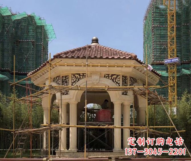 山西小区景观欧式凉亭石雕