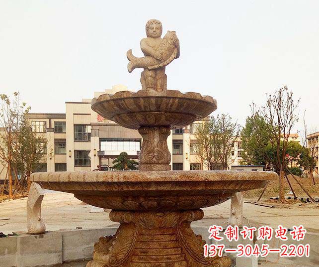 山西小区景观欧式喷泉石雕