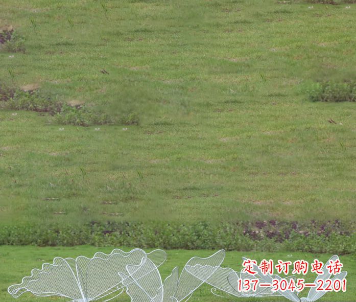 山西小区镂空蝴蝶不锈钢摆件雕塑
