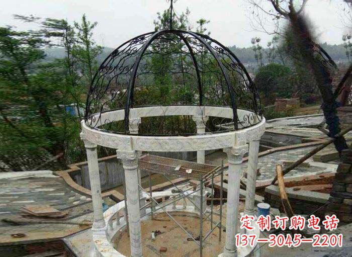 山西小区欧式圆顶凉亭石雕