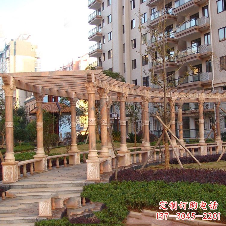 山西小区石雕花架长廊