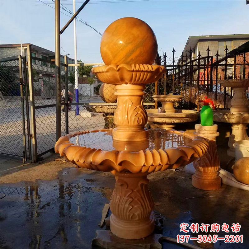 山西小区石雕喷泉塔